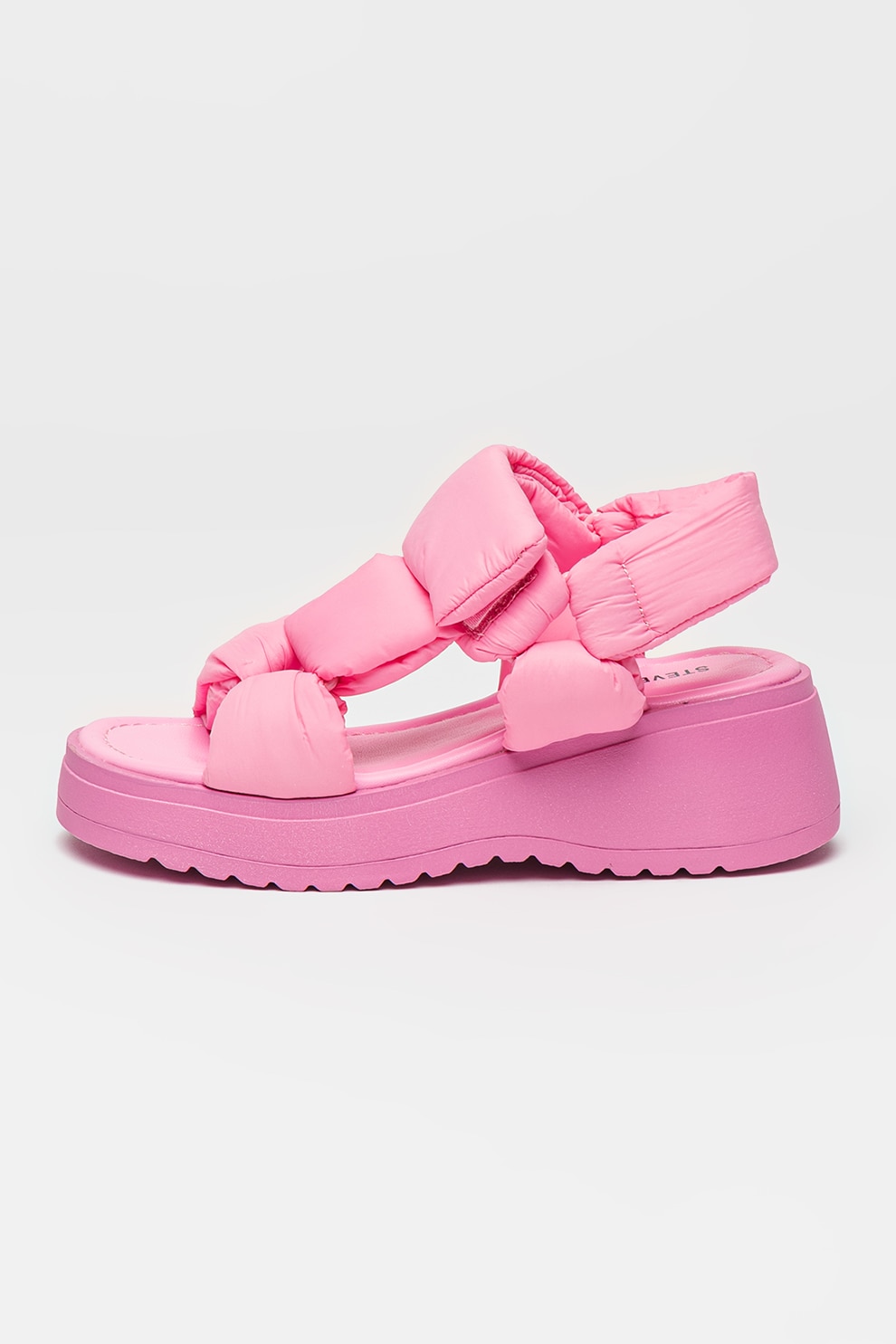 Steve Madden, Sandale cu talpa wedge Jbonkers, Roz deschis, 33 EU