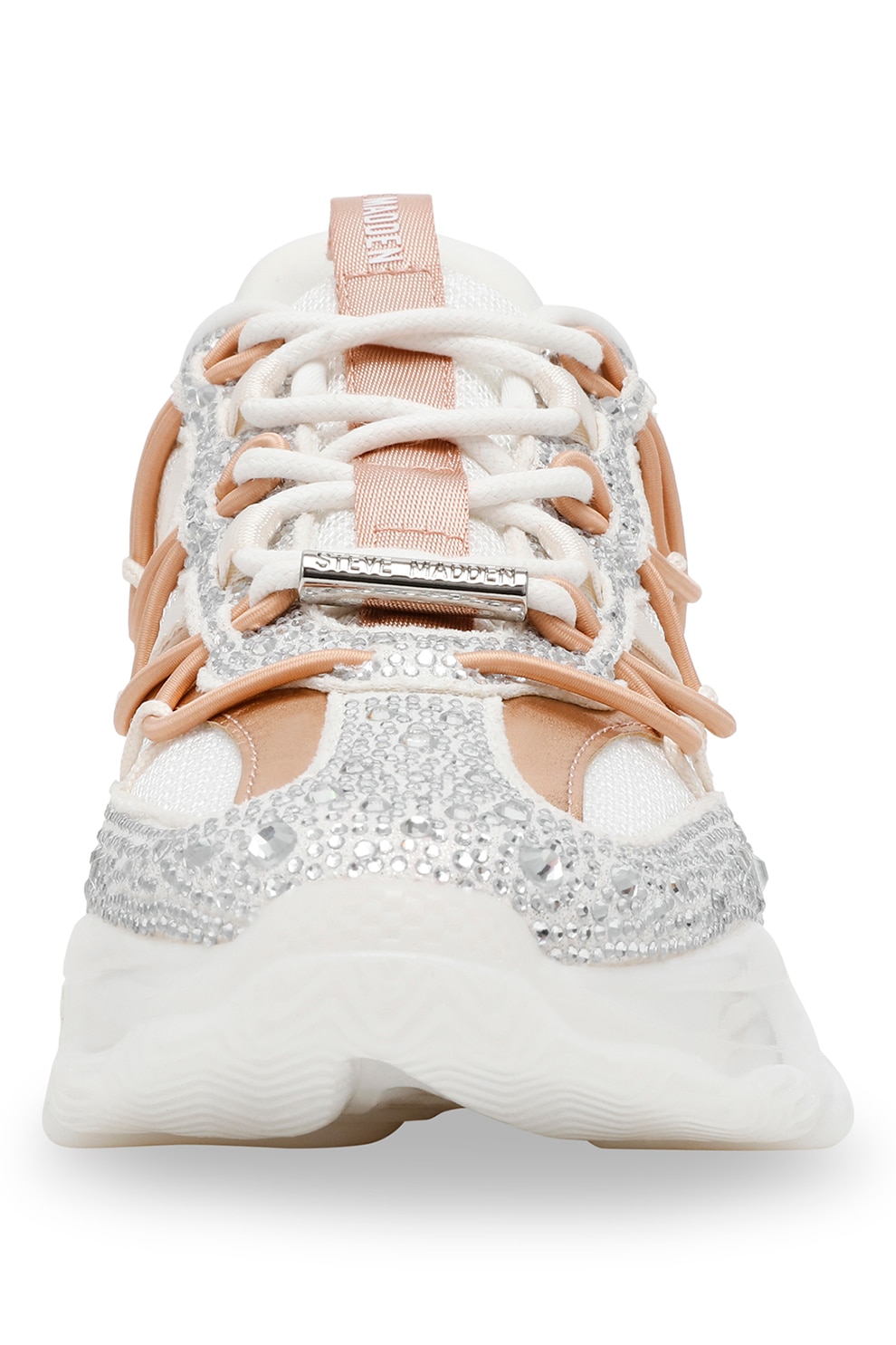 Steve Madden, Pantofi sport cu talpa wedge si strasuri Magneto-R-E