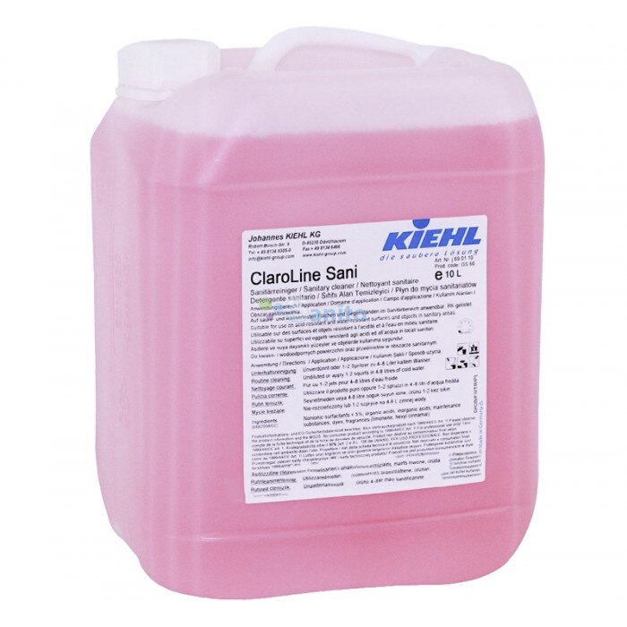 CLAROLINE SANI Manual - Detergent pentru zone sanitare, 10 L, Kiehl