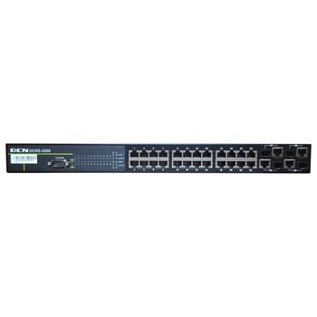 Switch DCN DCRS-5200-28, Layer 3, stackabil, Fast Ethernet, 24 x 10/100 Base-TX, 4 x Combo (SFP/GT) Switch DCN DCRS-5200-28, Layer 3, stackabil, Fast Ethernet, 24 x 10/100 Base-TX, 4 x Combo (SFP/GT)