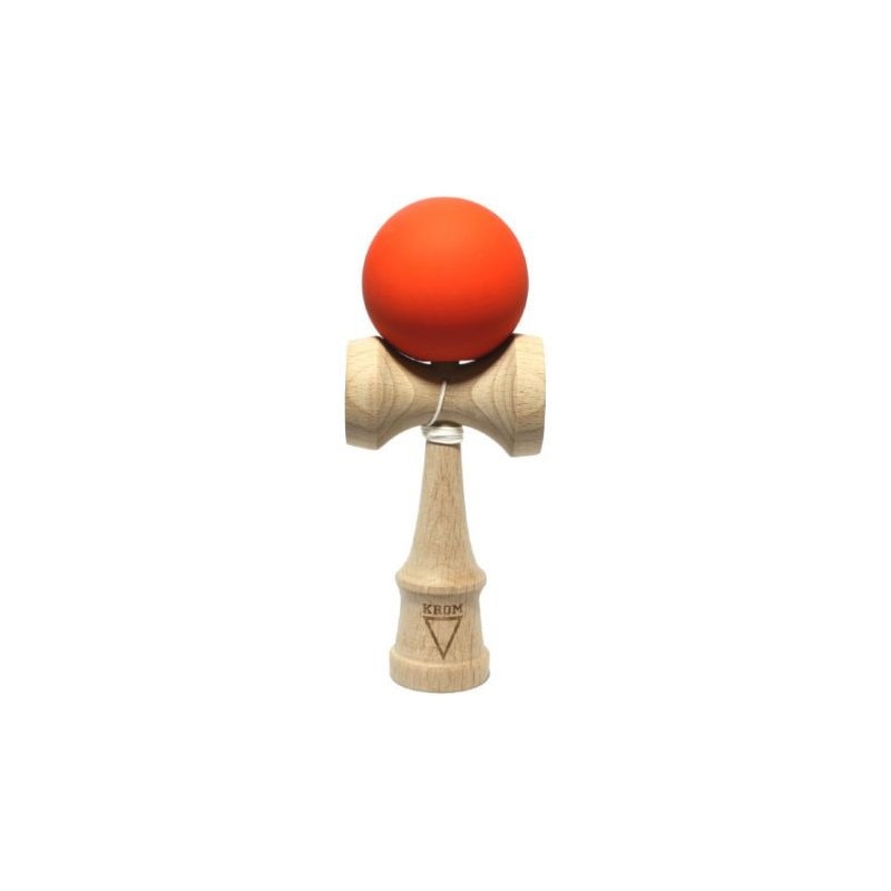 Kendama KROM Rubber sticky orange - joc de indemanare
