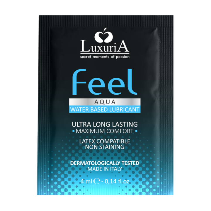 Vizes bázisú síkosító, Luxuria Feel Aqua, 4 ml