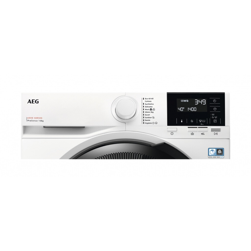 Masina de spalat AEG LFR61844BE, 8 kg, 1400 rpm, Clasa A, Functii inteligente, Alb
