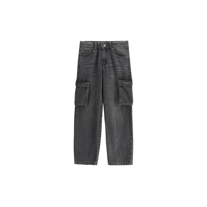 Blugi baieti, Coccodrillo, bumbac, gri