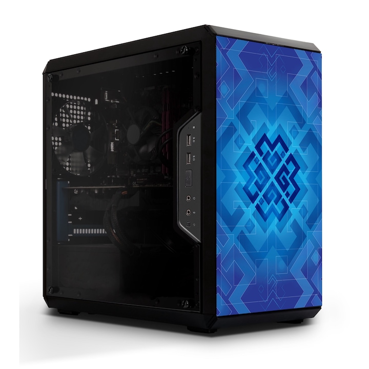 Настолен компютър Gaming BLEU JOUR Intel® Core™ i5-12400F 4.4GHz 18 MB Cache, GeForce RTX® 4060 8GB GDDR6, 16GB DDR4, 1TB SSD M.2, 5 цвята на външния вид, Win11P
