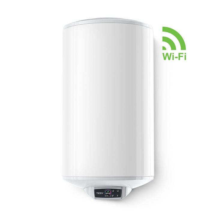Електрически бойлер Tesy GCV 804430 B15 EW, BiLight Cloud 80, Смарт контрол, Wi-fi, 80 л., Вертикален