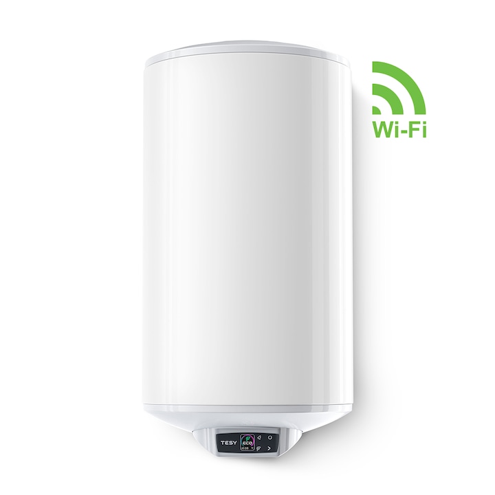 Електрически бойлер Tesy GCV 804430 B15 EW, BiLight Cloud 80, Смарт контрол, Wi-fi, 80 л., Вертикален