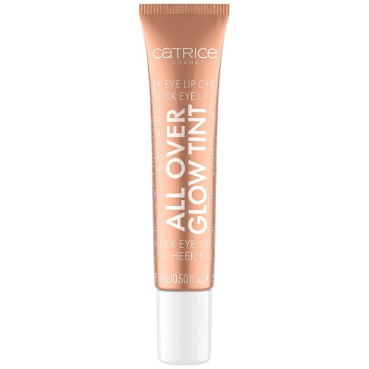 Iluminator lichid Catrice All Over Glow Tint 040 - Bronze It, Brown, 15 ml