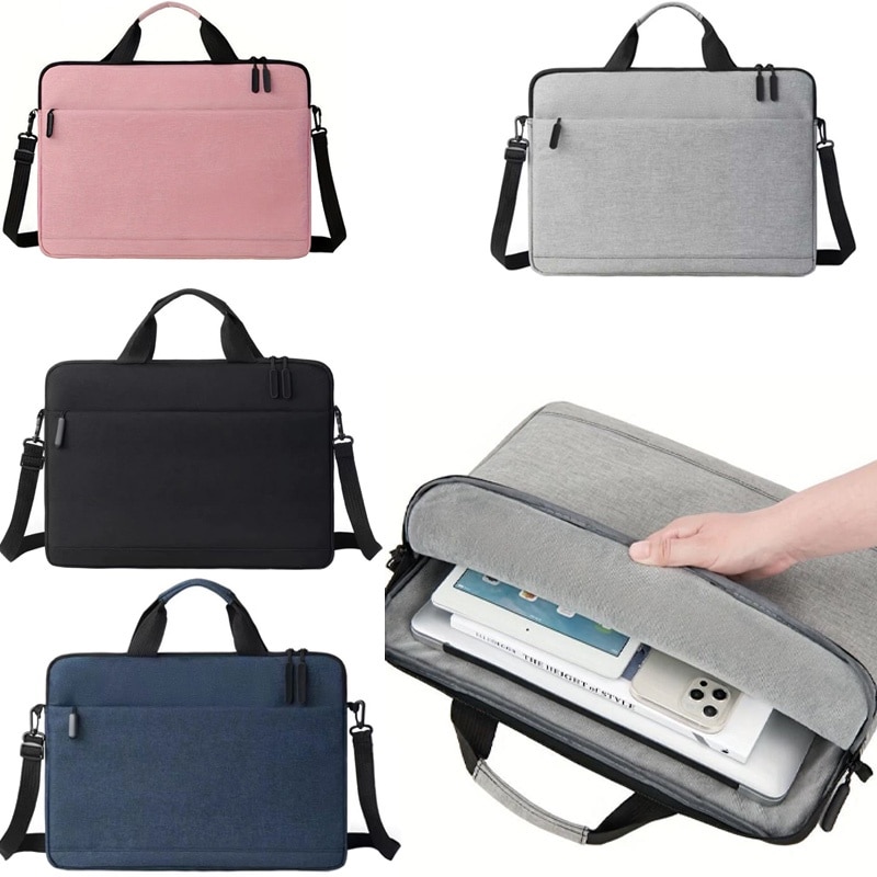 Geanta Elite pentru Laptop 15-16", Curea umar, Business, 2 Buzunare, Textil rezistent, Negru