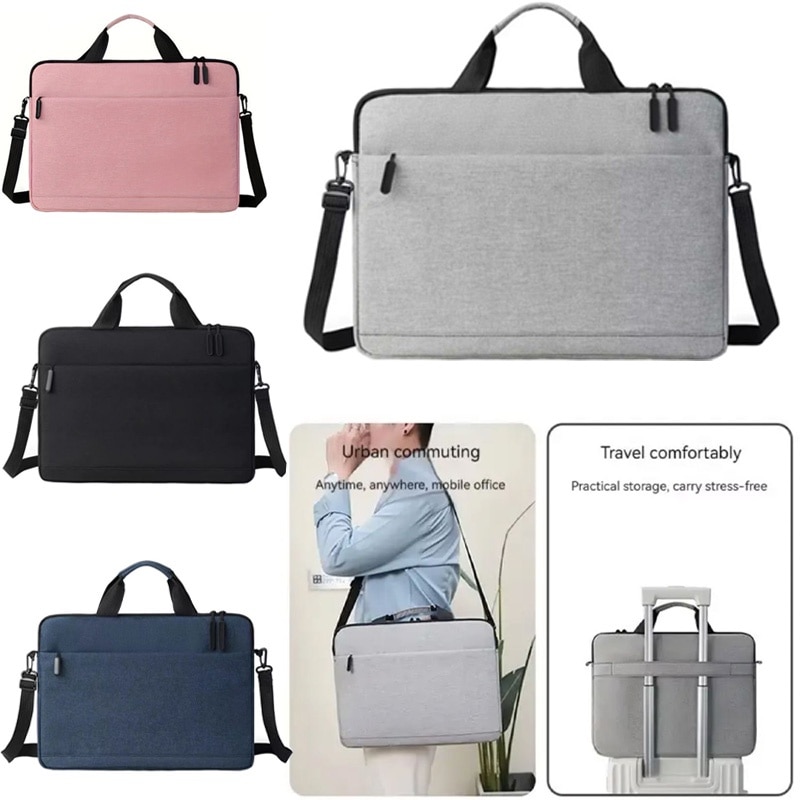 Geanta Elite pentru Laptop 15-16", Curea umar, Business, 2 Buzunare, Textil rezistent, Negru
