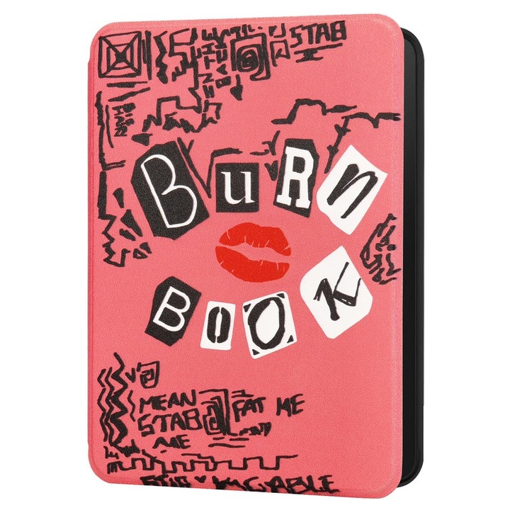 Husa pentru Kindle 6 inch 2024/2022, Baisirui, ultra subtire, impermeabila, 11th Generation Pink Pop