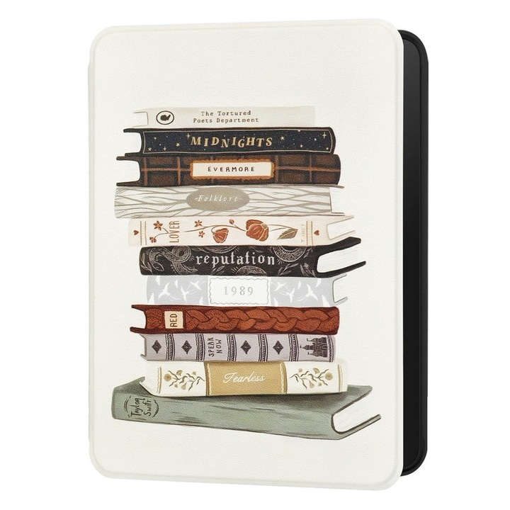 Husa pentru Kindle 6 inch 2024/2022, Baisirui, ultra subtire, impermeabila, 11th Generation Grey Silver