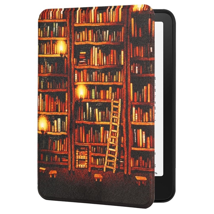 Husa pentru Kindle 6 inch 2024/2022, Baisirui, ultra subtire, impermeabila, 11th Generation Golden Shadow