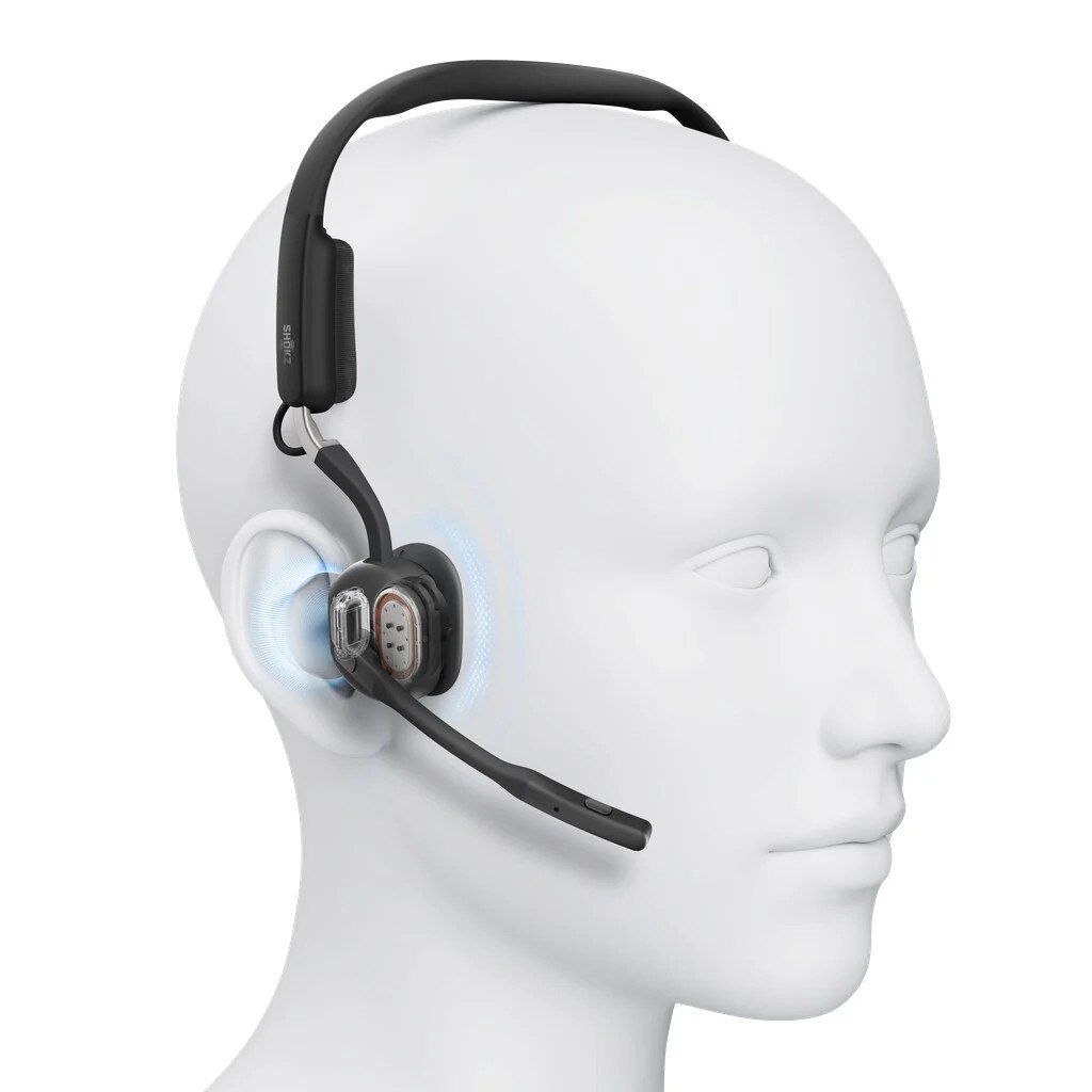 【週末限定セール】SHOKZ OPENMEET UC(USB Type-A) Casti SHOKZ OpenMeet UC Wireless Bluetooth Bone Conduction USB