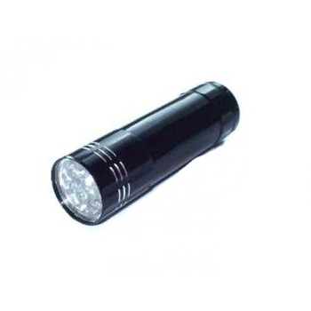 Lanterna 9 led-uri, Neagra, Motor Starter Lanterna 9 led-uri, Neagra, Motor Starter