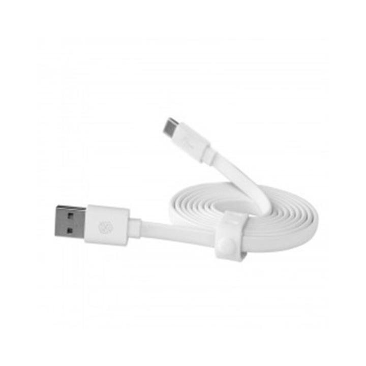 Rugalmas micro USB kábel, fehér
