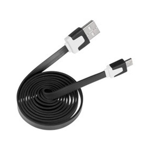 Cablu micro USB flexibil, Negru, Motor Starter