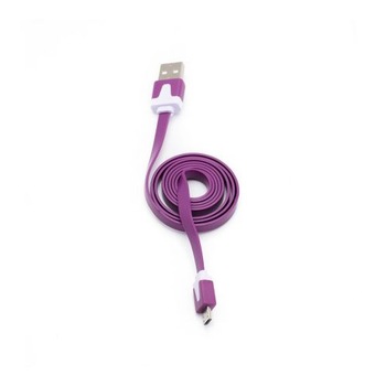 Cablu micro USB flexibil, Mov Cablu micro USB flexibil, Mov