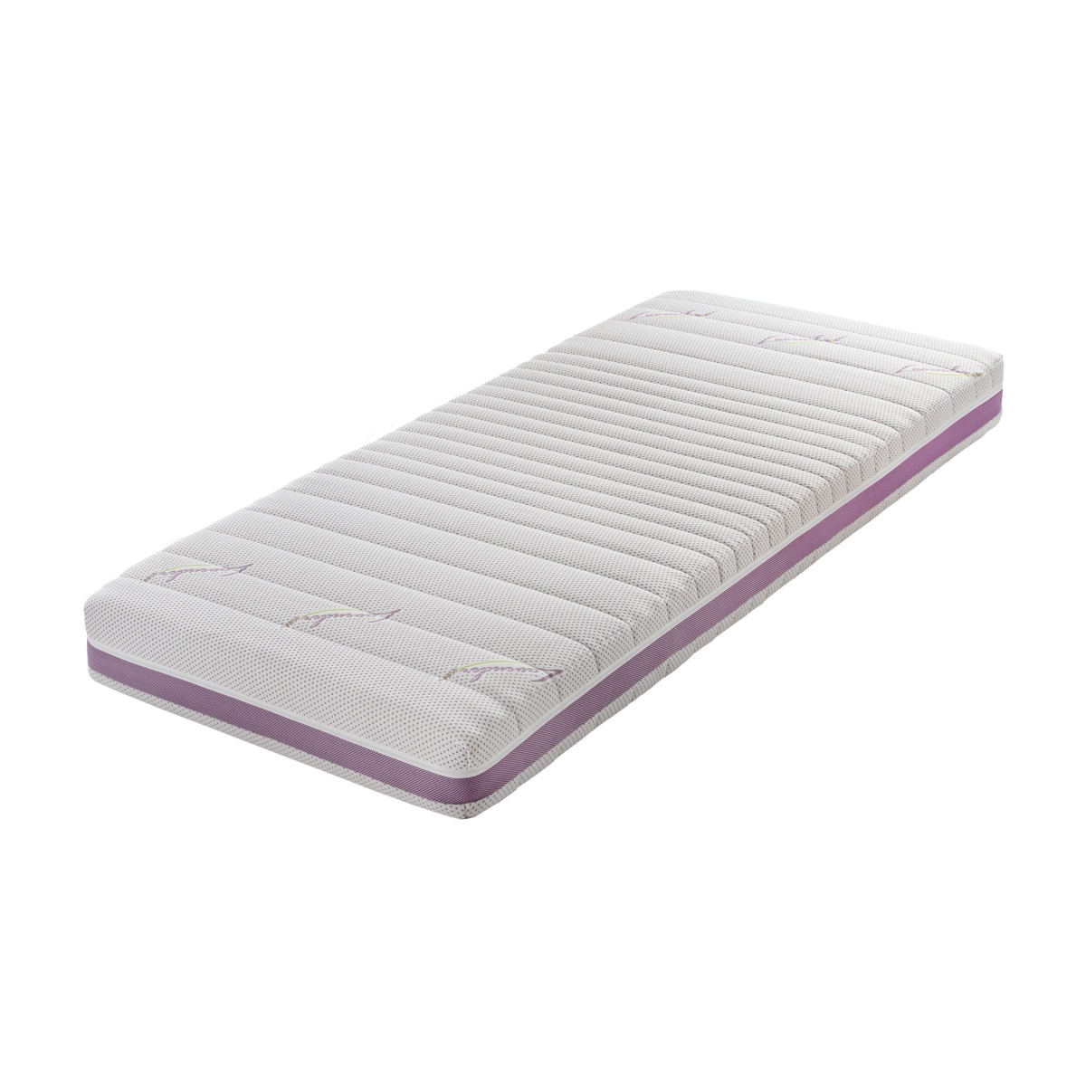 Saltea ortopedica VITAPUR Hitex Lavender Comfort, 160x200x16cm, spuma poliuretanica, sistem aerisire, tratata cu Lavanda, ferma