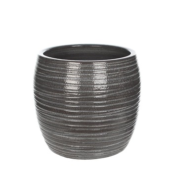 Masca de ghiveci Mica Loomy 20cm gri din ceramica Masca de ghiveci Mica Loomy 20cm gri din ceramica