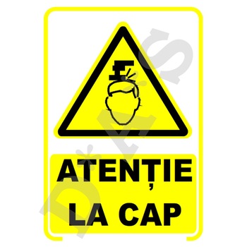 Set de 2 indicatoare A5 - ATENTIE LA CAP Set de 2 indicatoare A5 - ATENTIE LA CAP