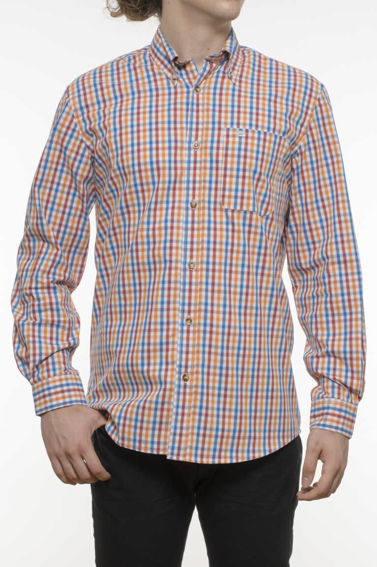 Camasa, maneca lunga INDEEWAY, carouri, multicolor, Multicolor