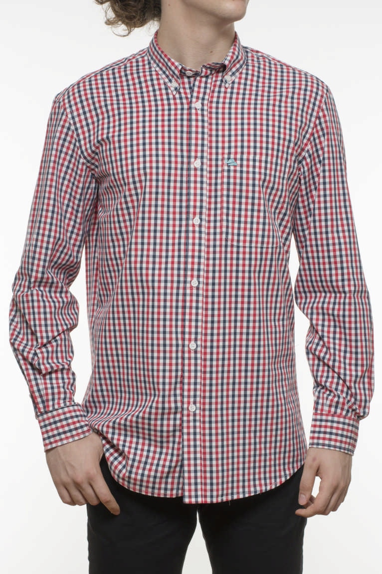 Camasa cu maneca lunga INDEEWAY, carouri, Multicolor