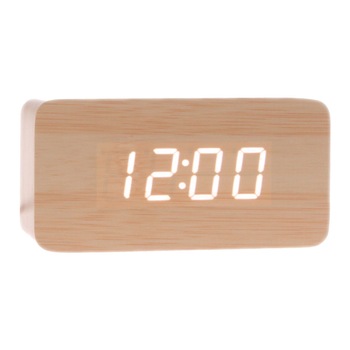 Ceas digital lemn VST-863, LED, alarma Ceas digital lemn VST-863, LED, alarma