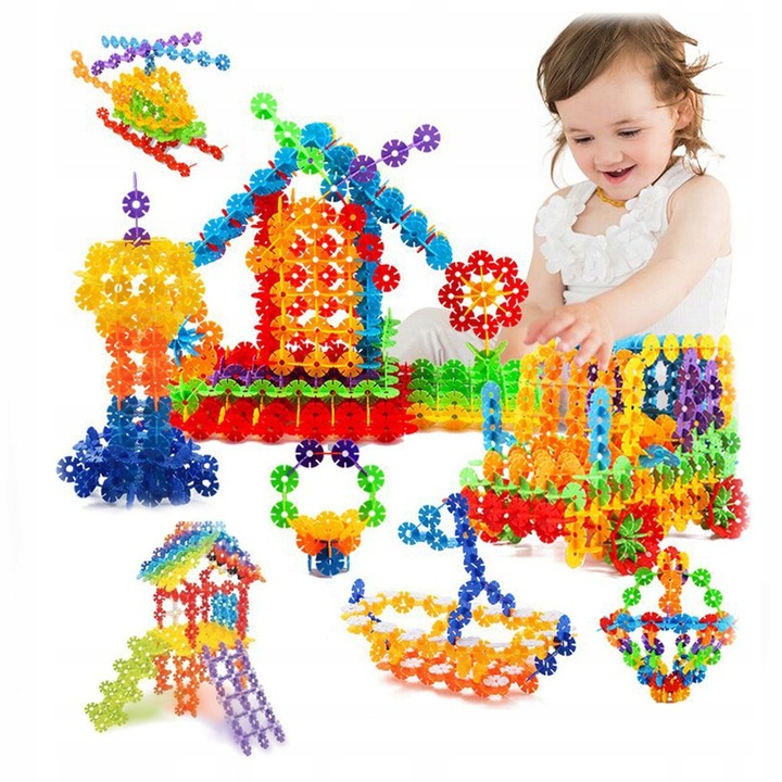 Set de constructie Gotel, plastic, multicolor, 280 elemente