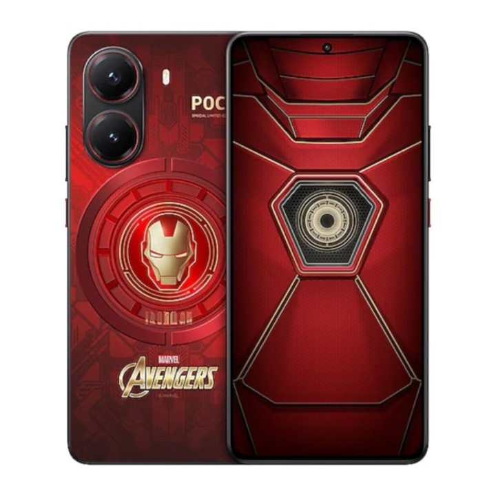 Мобилен телефон Xiaomi Poco X7 Pro, Dual SIM, 512GB, 12GB RAM, Iron Man Edition