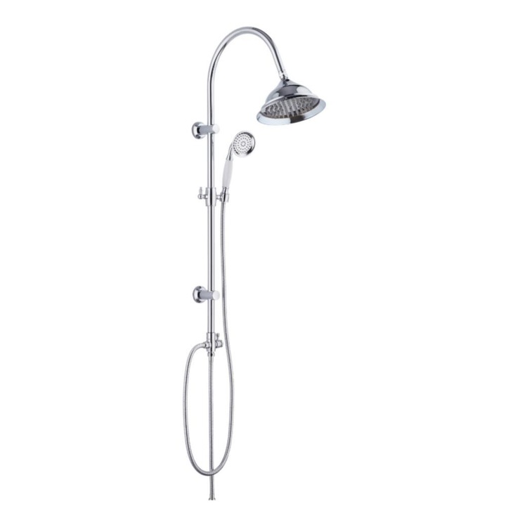 Coloana dus fara baterie CasaBlanca Stilo, crom lucios