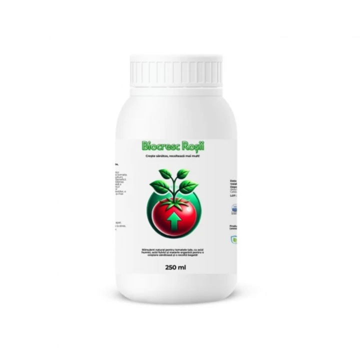 Stimulator de legare si rodire pentru tomate, Biocresc Rosii, 250 ml