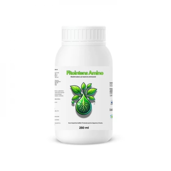 Biostimulator organic pe baza de aminoacizi si azot, Fitointens Amino, 250 ml