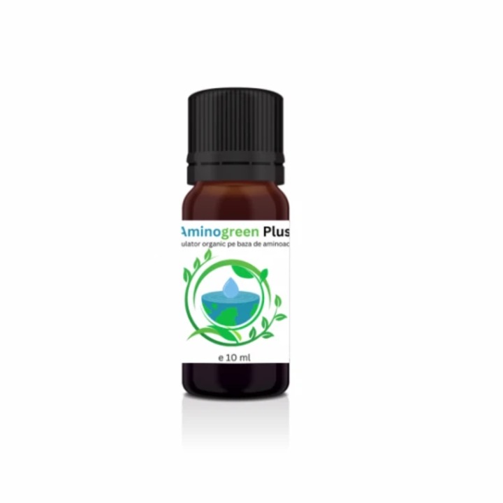 Biostimulator organic pe baza de aminoacizi si azot, Aminogreen Plus, 10 ml