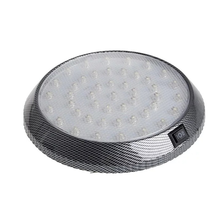led плафон, С бутон за включване/изключване, Бяла светлина 6000k, 24v