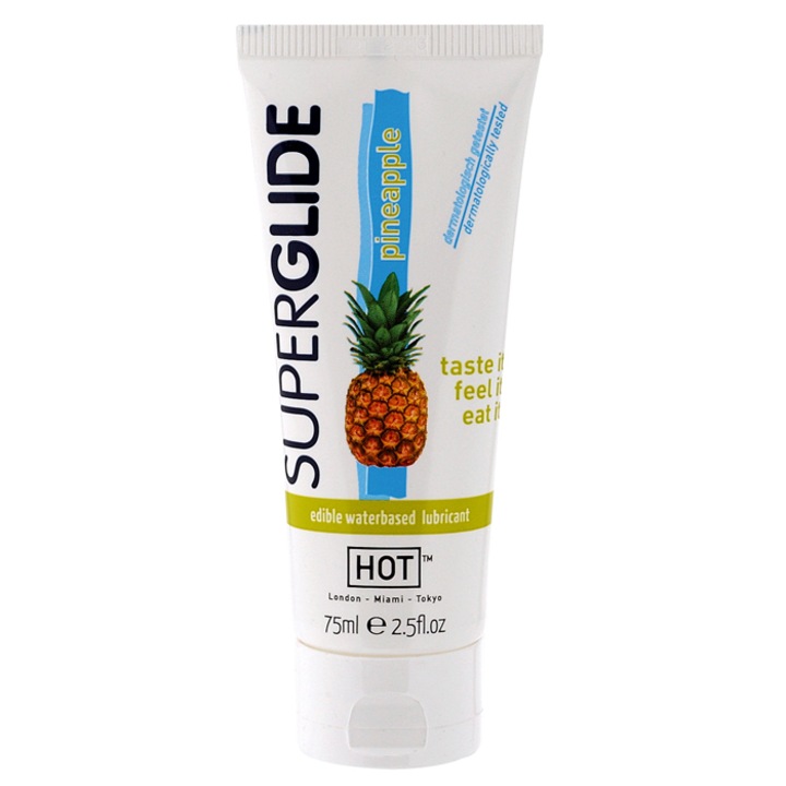 HOT Superglide Ananász - ehető síkosító (75ml)