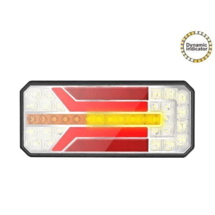 Комплект 2 стопа за платформа, ремарке, ван с LED и динамична сигнализация, 12-24V, canbus