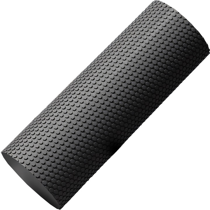 Rola pentru Masaj si Exercitii din Spuma EVA cu Mini Proeminente, RETOO ActiveFit, Duritate Medie, 45.5x14.5cm, Impermeabil, Usor de Curatat, pentru Reabilitare si Dezvoltare, Imbunatateste Circulatia, Amelioreaza Durerea, Relaxeaza Muschii, Negru