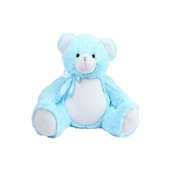 Jucarie plus, ZIPPIE NEW BABY BEAR, 40 cm, Mumbles MM556, Blue, Universal