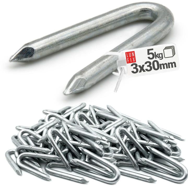 Lun Fix kapcsok 3,0x30mm, horganyzott, 5kg