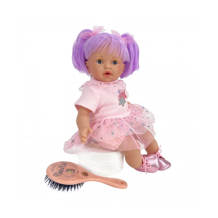 Кукла Nines D'Onil, Alex Star, с лилава коса, опакована в кутия, с аромат на ванилия, 40 см