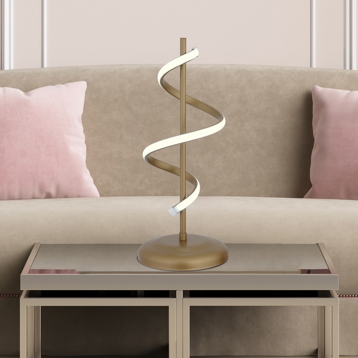 HubRom Led fali lámpa, LEATRICE 3980-1T-FR 21x49 cm 20 W Antiq