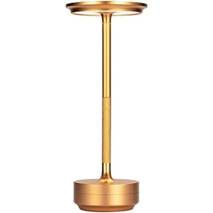 Lampa de masa fara fir pentru Dormitor, Restaurant, Birou sau Noptiera, 3 Nivele de Luminozitate, 3 Culori de Lumina, Design Modern, acumulator inclus, tactila