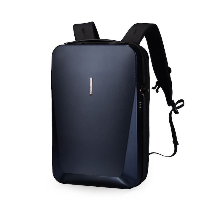 Rucsac barbati Mark Ryden Smart, Laptop de 17.3, rezistent la apa USB si micro USB, TSA, MR7612 Bleumarin