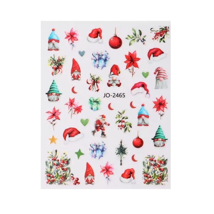 Sticker Unghii motive iarna, Craciun Sela, JO-2465