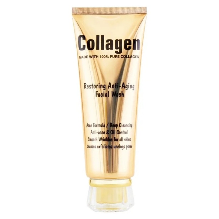 Crema de fata, pentru acnee si riduri, cu 100% colagen pur, Wokali, Collagen Restoring, 15 ml