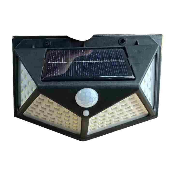 Lampa solara de perete 114 leduri cu senzor de miscare