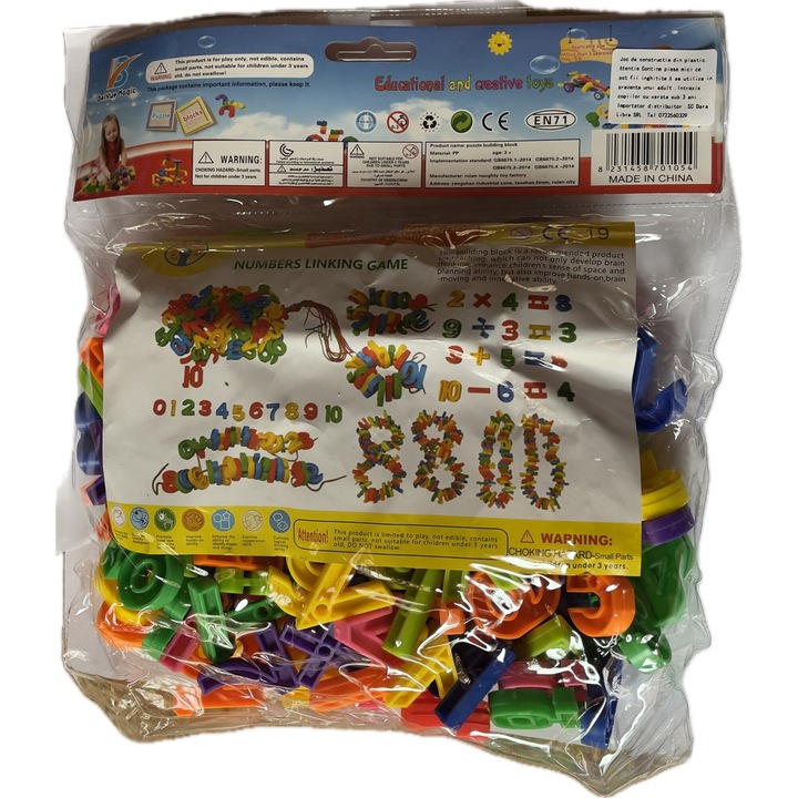 Set constructie cu numere 140 piese