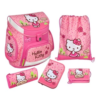 Ghiozdan echipat SCOOLI, model CAMPUS UP 5 piese, cu licenta HELLO KITTY Ghiozdan echipat SCOOLI, model CAMPUS UP 5 piese, cu licenta HELLO KITTY