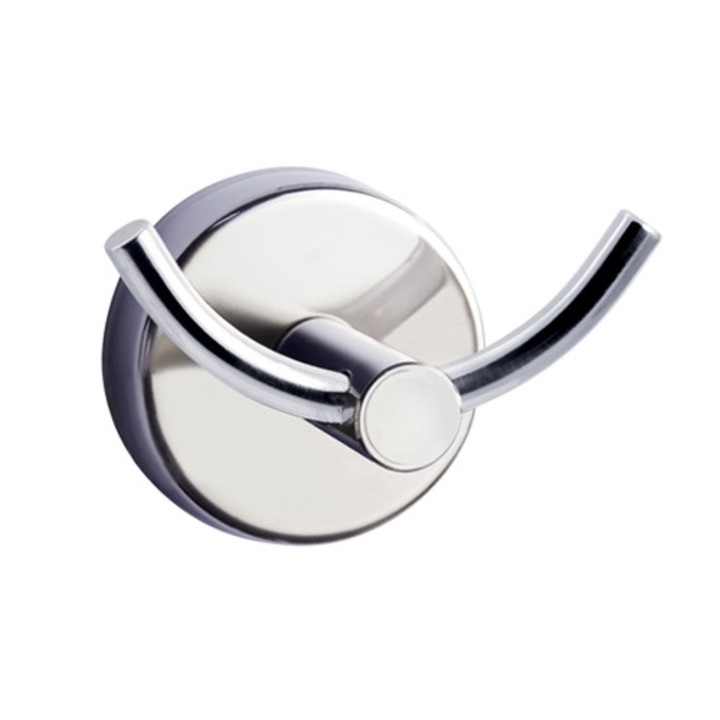 Kapitan MODERNO dupla akasztó, rozsdamentes acél INOX 18/10 AISI 304